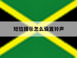 短信提示怎么设置铃声