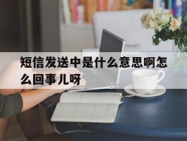 包含短信发送中是什么意思啊怎么回事儿呀的词条