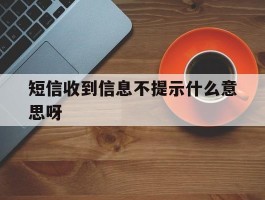 短信收到信息不提示什么意思呀