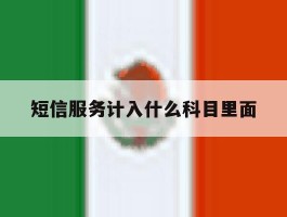 短信服务计入什么科目里面