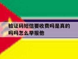 验证码短信要收费吗是真的吗吗怎么举报他的简单介绍