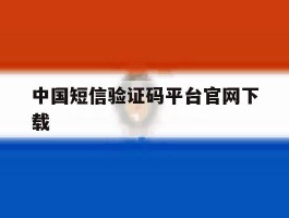 中国短信验证码平台官网下载