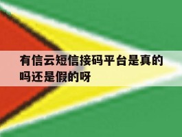 包含有信云短信接码平台是真的吗还是假的呀的词条