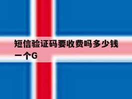 短信验证码要收费吗多少钱一个G的简单介绍