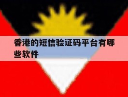 香港的短信验证码平台有哪些软件