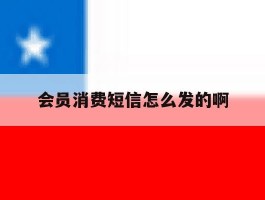 会员消费短信怎么发的啊
