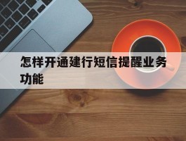 怎样开通建行短信提醒业务功能
