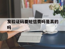 发验证码要短信费吗是真的吗
