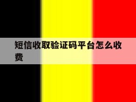 短信收取验证码平台怎么收费