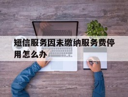 关于短信服务因未缴纳服务费停用怎么办的信息