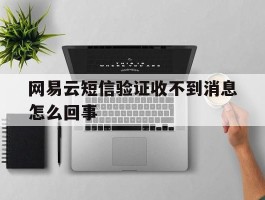 网易云短信验证收不到消息怎么回事