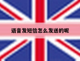 语音发短信怎么发送的呢