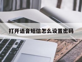 打开语音短信怎么设置密码