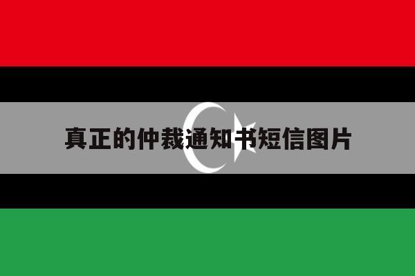 真正的仲裁通知书短信图片 真正的仲裁通知书短信图片
