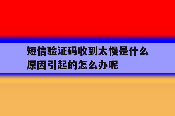包含短信验证码收到太慢是什么原因引起的怎么办呢的词条 包含短信验证码收到太慢是什么原因引起的怎么办呢的词条