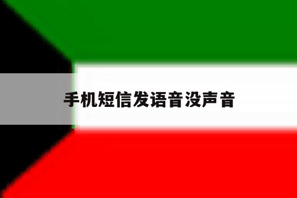 手机短信发语音没声音 手机短信发语音没声音