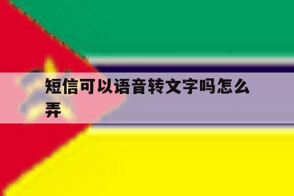 短信可以语音转文字吗怎么弄 短信可以语音转文字吗怎么弄