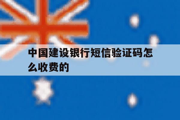 中国建设银行短信验证码怎么收费的 中国建设银行短信验证码怎么收费的