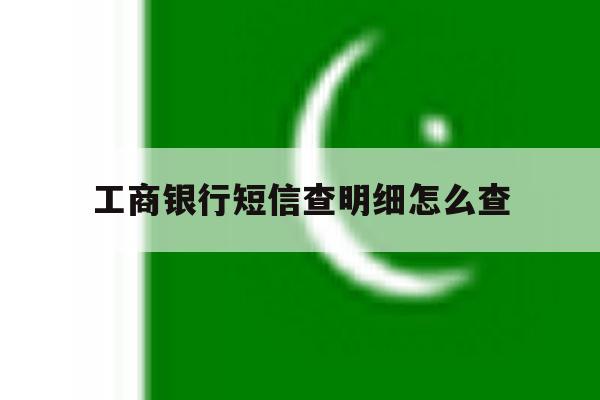 工商银行短信查明细怎么查 工商银行短信查明细怎么查