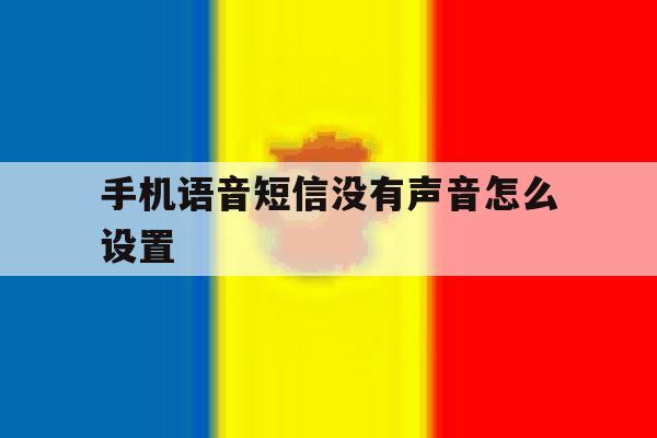手机语音短信没有声音怎么设置 手机语音短信没有声音怎么设置