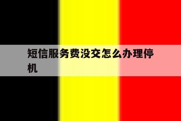 短信服务费没交怎么办理停机 短信服务费没交怎么办理停机