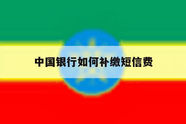 中国银行如何补缴短信费 中国银行如何补缴短信费