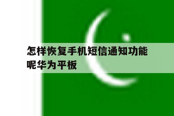 怎样恢复手机短信通知功能呢华为平板的简单介绍 怎样恢复手机短信通知功能呢华为平板的简单介绍