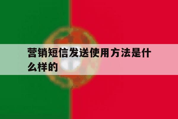 营销短信发送使用方法是什么样的 营销短信发送使用方法是什么样的