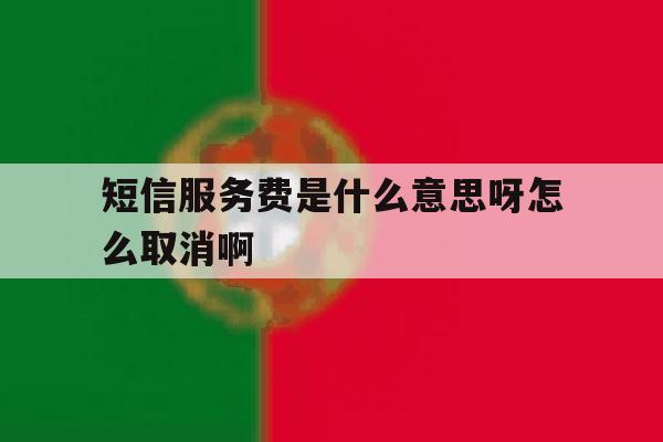 包含短信服务费是什么意思呀怎么取消啊的词条 包含短信服务费是什么意思呀怎么取消啊的词条