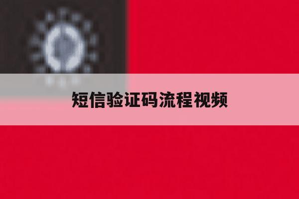 短信验证码流程视频 短信验证码流程视频