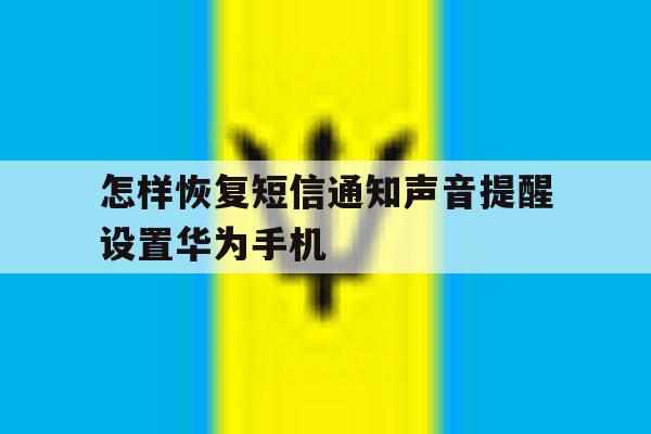关于怎样恢复短信通知声音提醒设置华为手机的信息 关于怎样恢复短信通知声音提醒设置华为手机的信息