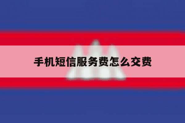 手机短信服务费怎么交费 手机短信服务费怎么交费