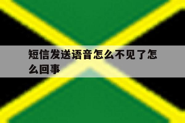 短信发送语音怎么不见了怎么回事 短信发送语音怎么不见了怎么回事