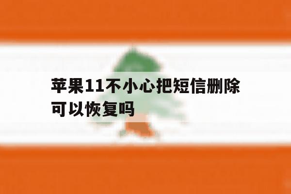 关于苹果11不小心把短信删除可以恢复吗的信息 关于苹果11不小心把短信删除可以恢复吗的信息