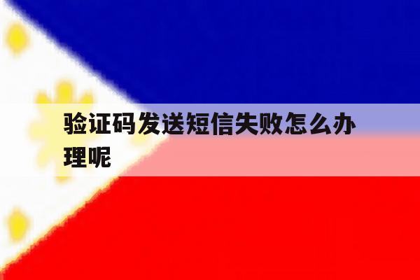 验证码发送短信失败怎么办理呢 验证码发送短信失败怎么办理呢