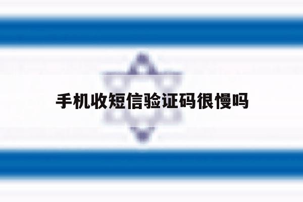 手机收短信验证码很慢吗 手机收短信验证码很慢吗