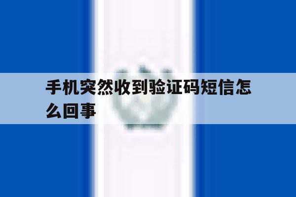 手机突然收到验证码短信怎么回事 手机突然收到验证码短信怎么回事