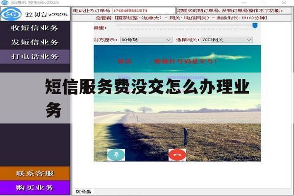 短信服务费没交怎么办理业务 短信服务费没交怎么办理业务