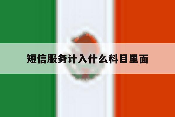 短信服务计入什么科目里面 短信服务计入什么科目里面