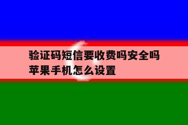 验证码短信要收费吗安全吗苹果手机怎么设置 验证码短信要收费吗安全吗苹果手机怎么设置