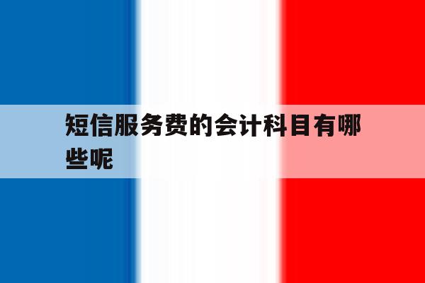 短信服务费的会计科目有哪些呢 短信服务费的会计科目有哪些呢