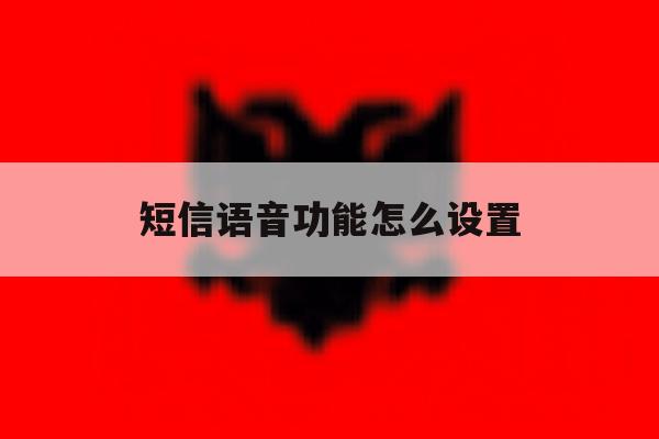 短信语音功能怎么设置 短信语音功能怎么设置