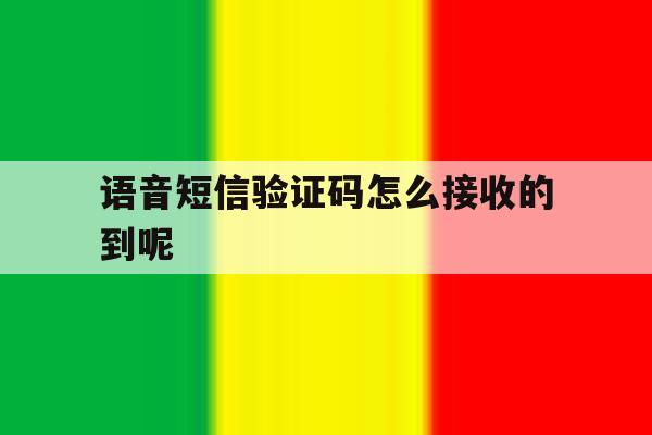 语音短信验证码怎么接收的到呢 语音短信验证码怎么接收的到呢