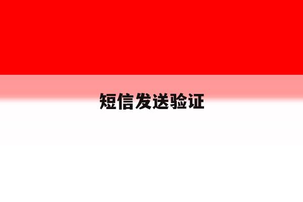 短信发送验证 短信发送验证