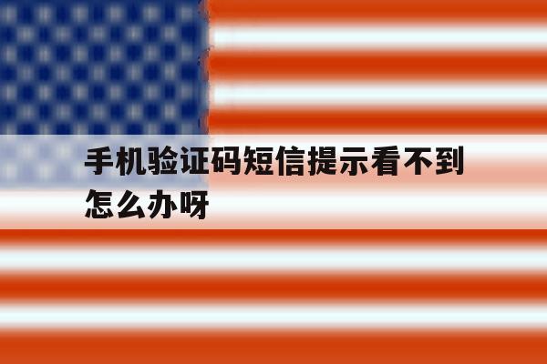 手机验证码短信提示看不到怎么办呀 手机验证码短信提示看不到怎么办呀